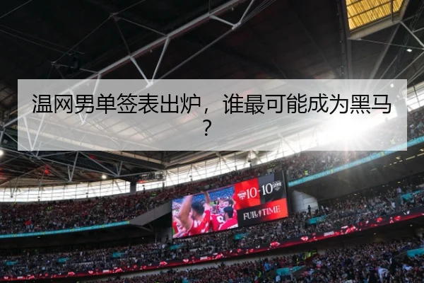 温网男单签表出炉，谁最可能成为黑马？